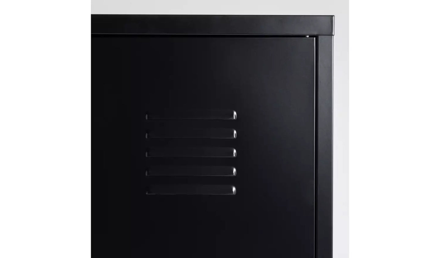 Habitat Stevie Tall 1 Door 4 Shelf Locker - Black